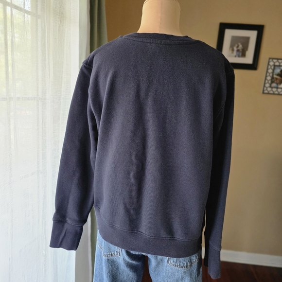 Champion Women's L Navy Blue Orange Princeton Crewneck Sweatshirt EUC - Picture 8 of 11